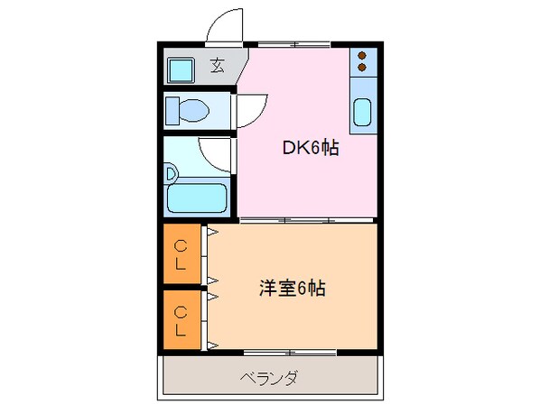 アクセスコートⅡの物件間取画像